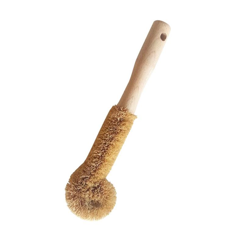 Factory direct supply of coconut fiber cup brushes, small cup brushes, pot brushes, wooden handle brushes, and pot brushes.